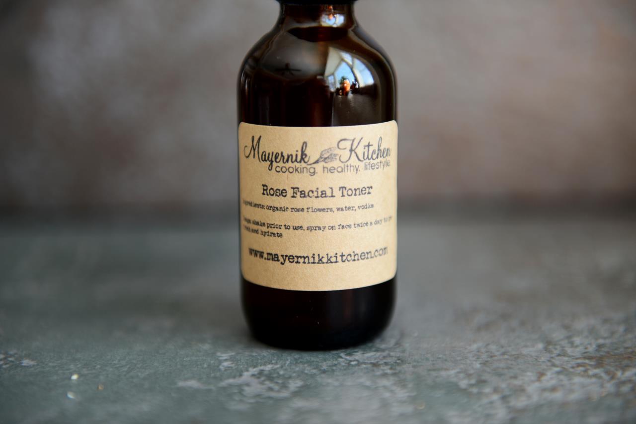 Organic Rose Facial Toner - Mayernik Kitchen 