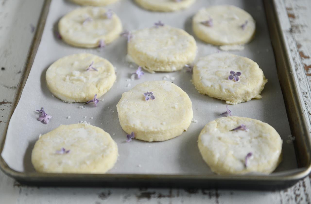 Lilac Infused Shortcakes